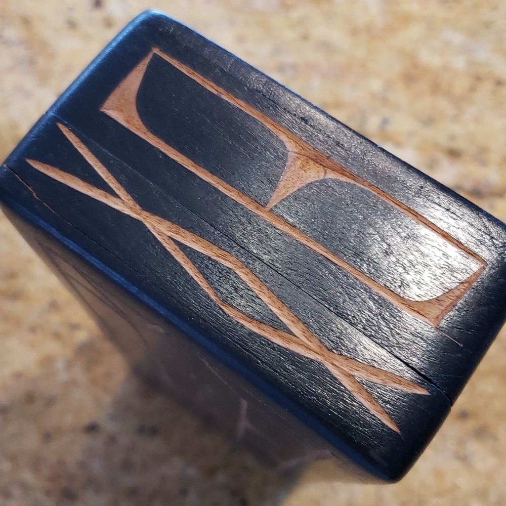 Vintage Carved Wooden Trinket Box from St. Marteen - Picture 13 of 16